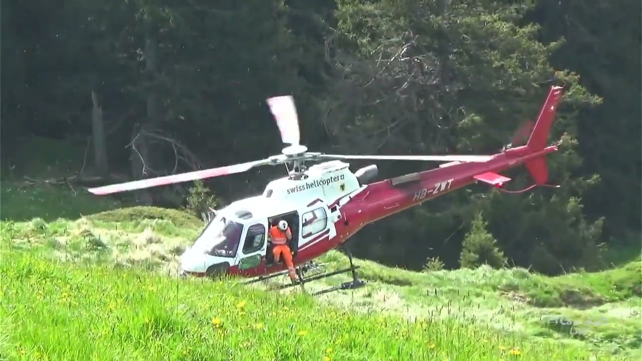 Die Swiss Helicopter am Rigi.ch Kulm