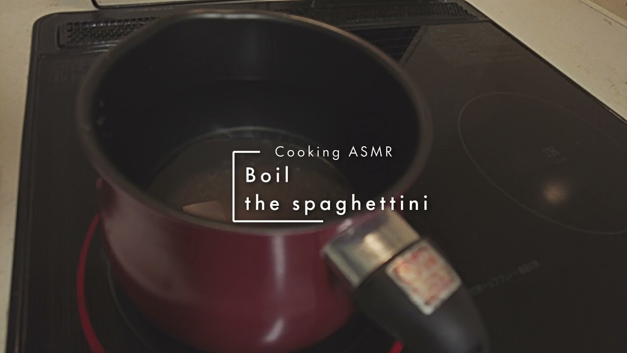 [ Ambient Sounds in Japan ] Boiled the spaghettini [ Cooking ASMR ] with TASCAM Portacapture X8