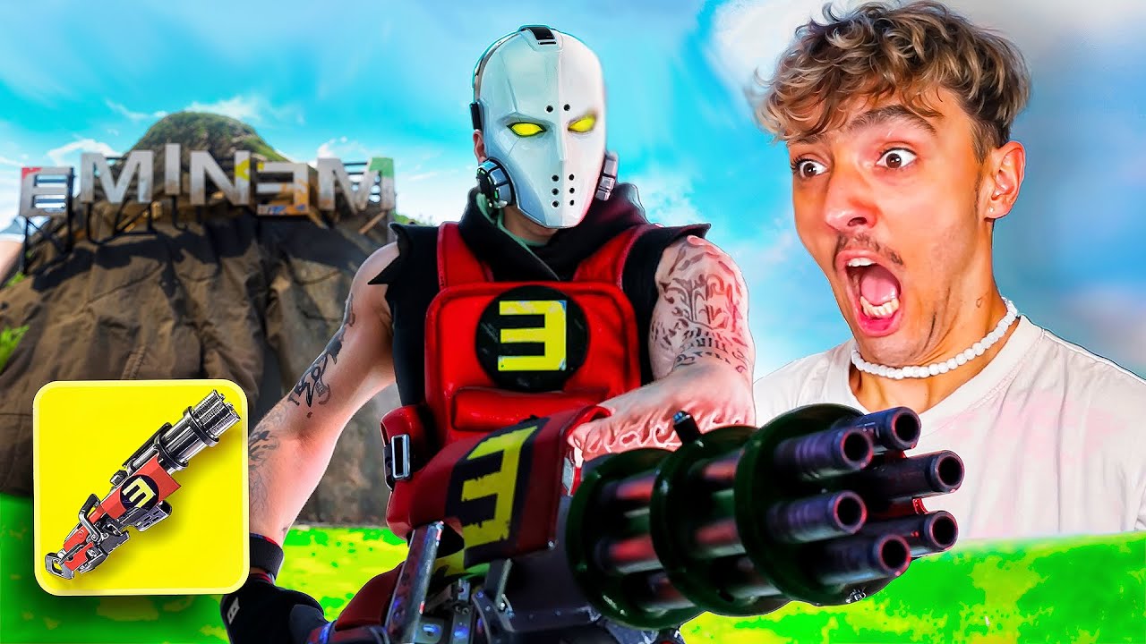 Jugué en *LA NUEVA GRUTA* con la MINI-GUN de EMINEM y es increíble...
