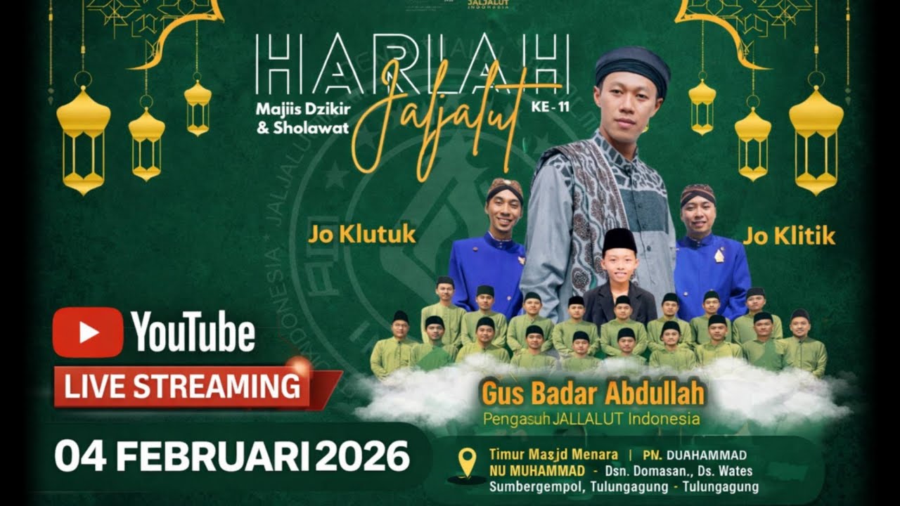 🔴 live malam  ini Harlah Jaljalut Gus Badar feat Duo Jo || wates sumbergempol Tulungagung 🇮🇩