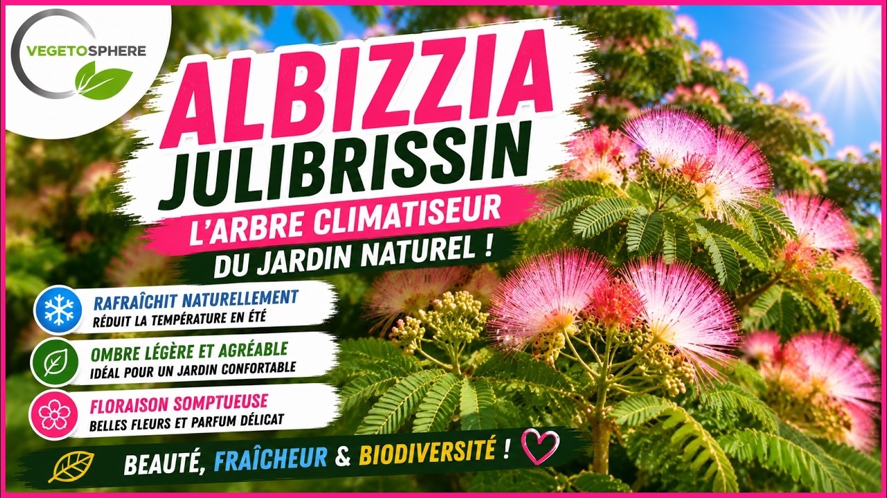 Albizia, un arbre élégant parfumé #albizzia #vegetosphere #arbredesoie