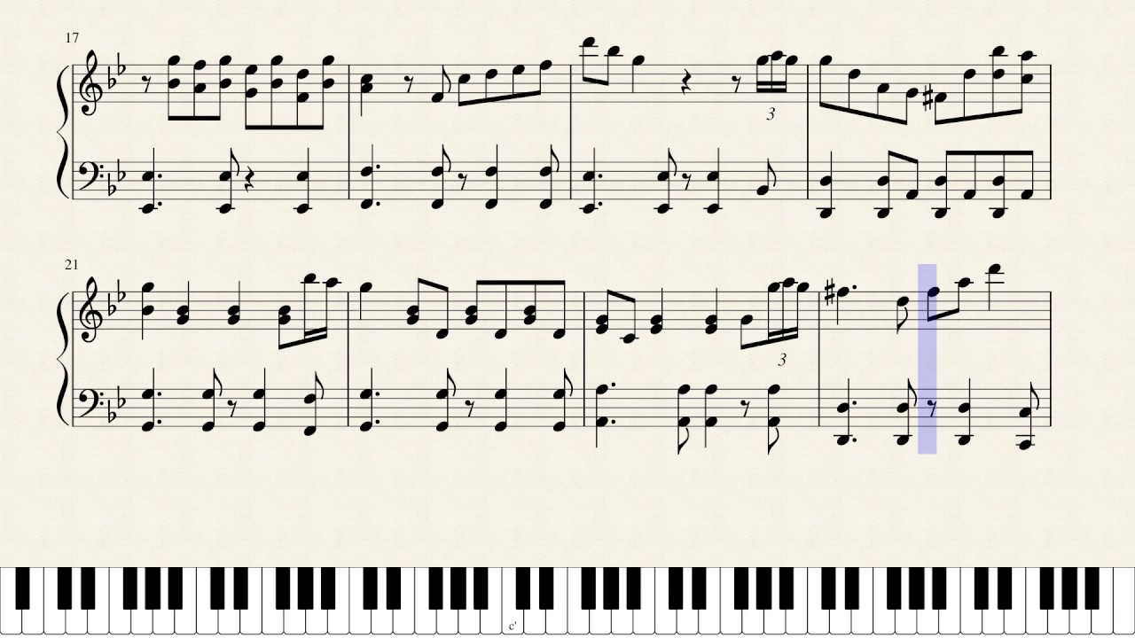 Dancing Line - The Desert [Muse Score music sheet]