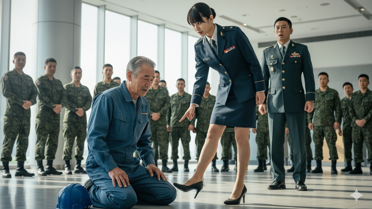 靴磨きの老人 - 傲慢な女性幹部に屈辱を受ける - 彼の正体は陸将だった
