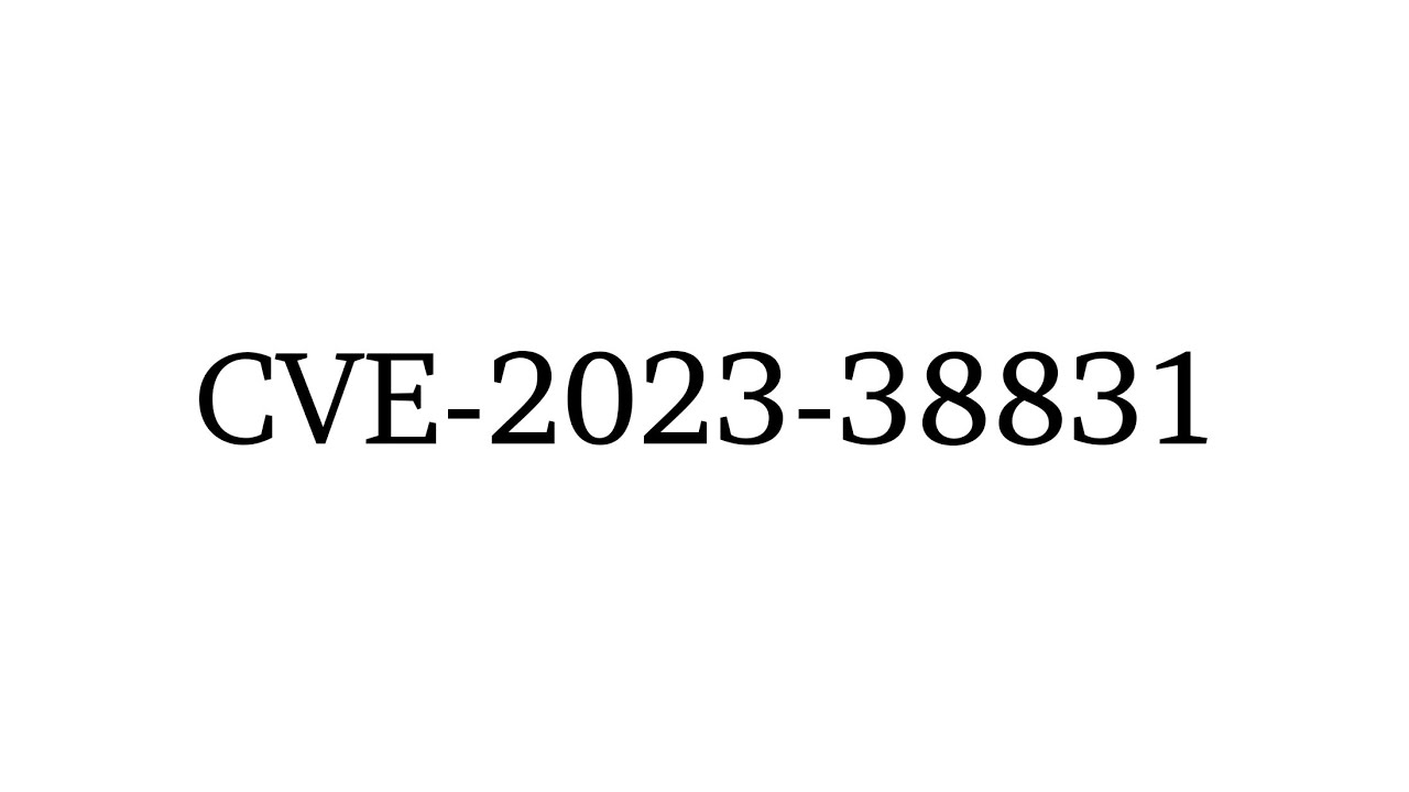 Обзор Эксплойта CVE-2023-38831 Winrar
