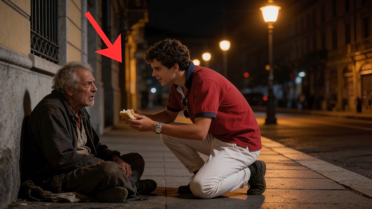 O mendigo que recusou a comida de Carlo Acutis nas ruas de Milão… ouviu um segredo que salvou sua vi