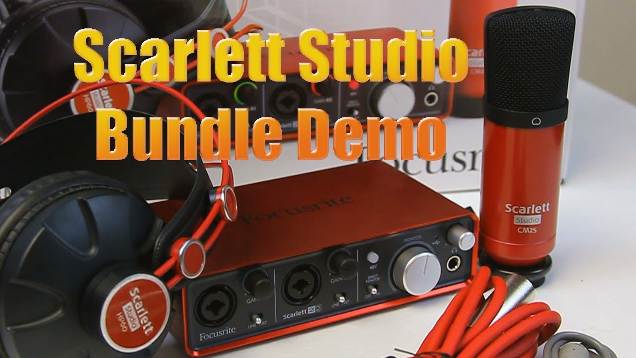 Focusrite Scarlett Studio Recording Bundle unboxing and demo @ PMT