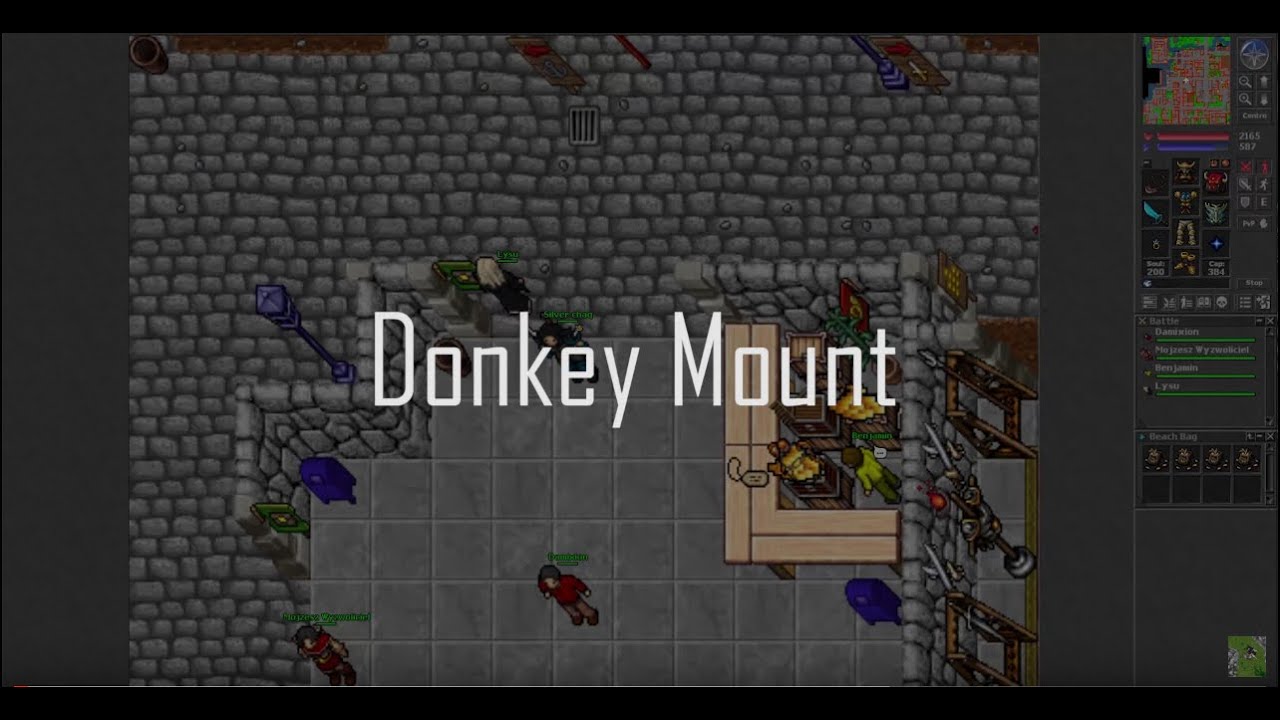 Tibia: Donkey Mount, en Español