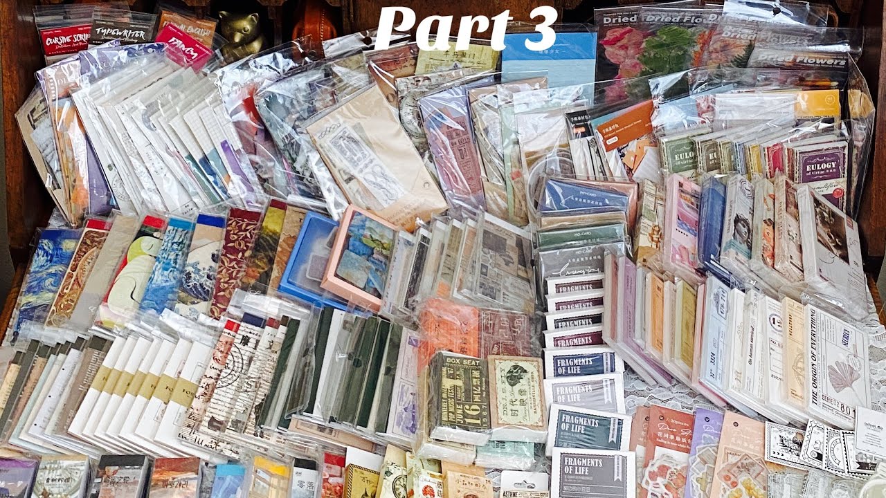 ASMR | Huge Aesthetic Vintage/Retro Stationery haul #5 (PART3)