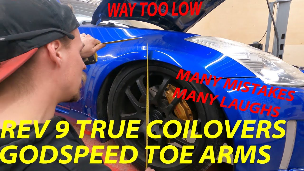 The Legacy Of The Forgotten 350Z Ep. 5 Rev9 Coilovers & GodSpeed Toe Arm Install / Un - Boxing