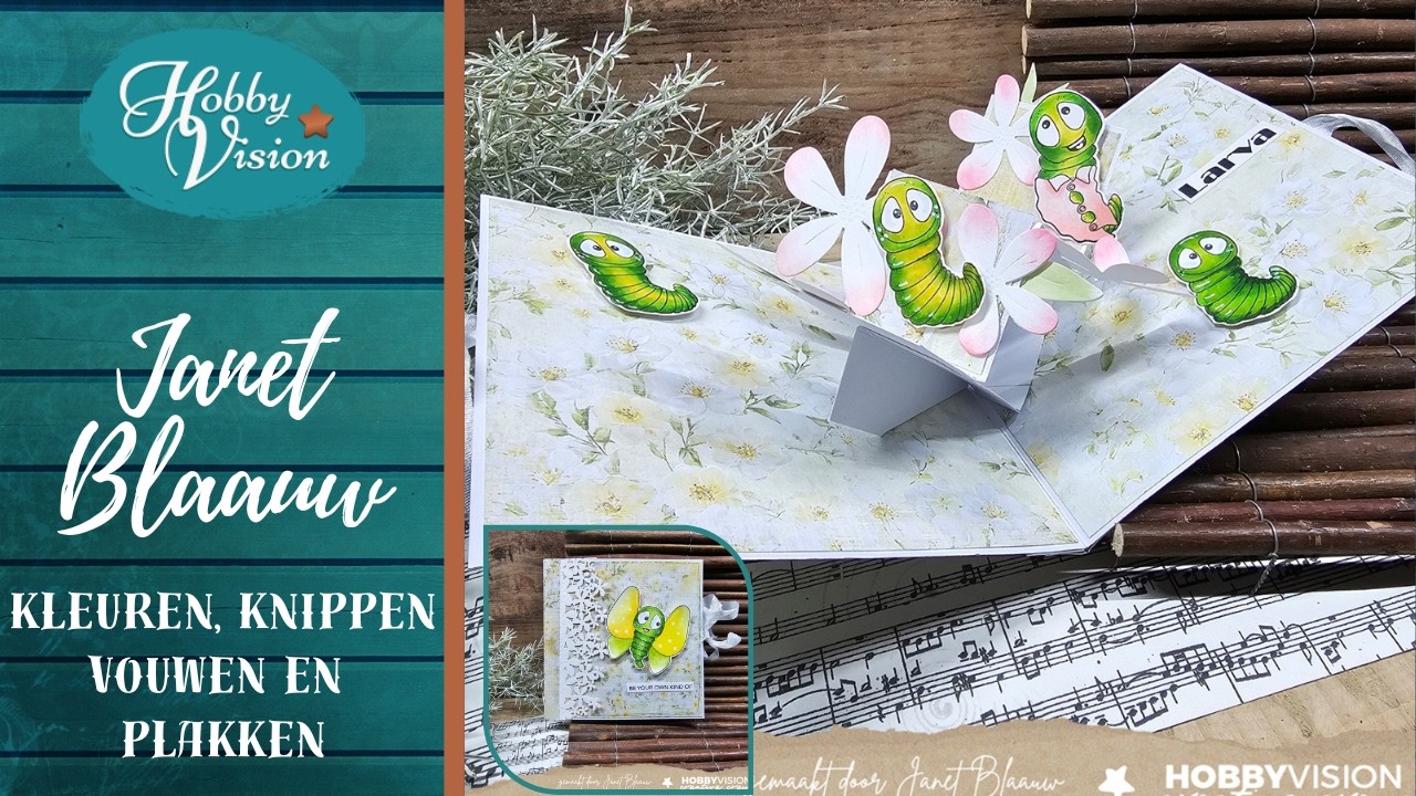 FBLive - 4 - 3 - 2026 Kleuren, knippen, plakken en vouwen door Janet Blaauw