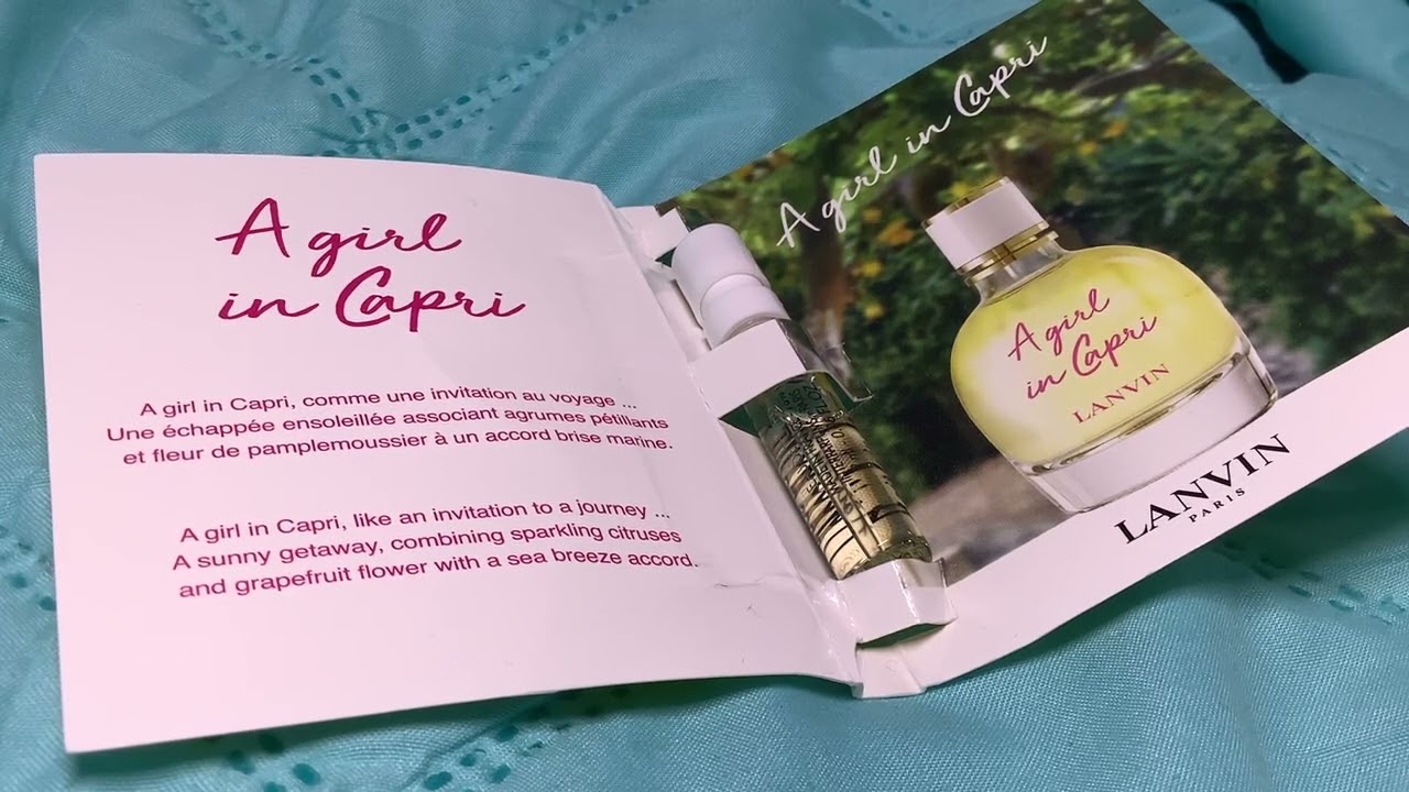 Full Bottle Worthy?! Lanvin A Girl In Capri EDT First Impressions #affordableperfumes