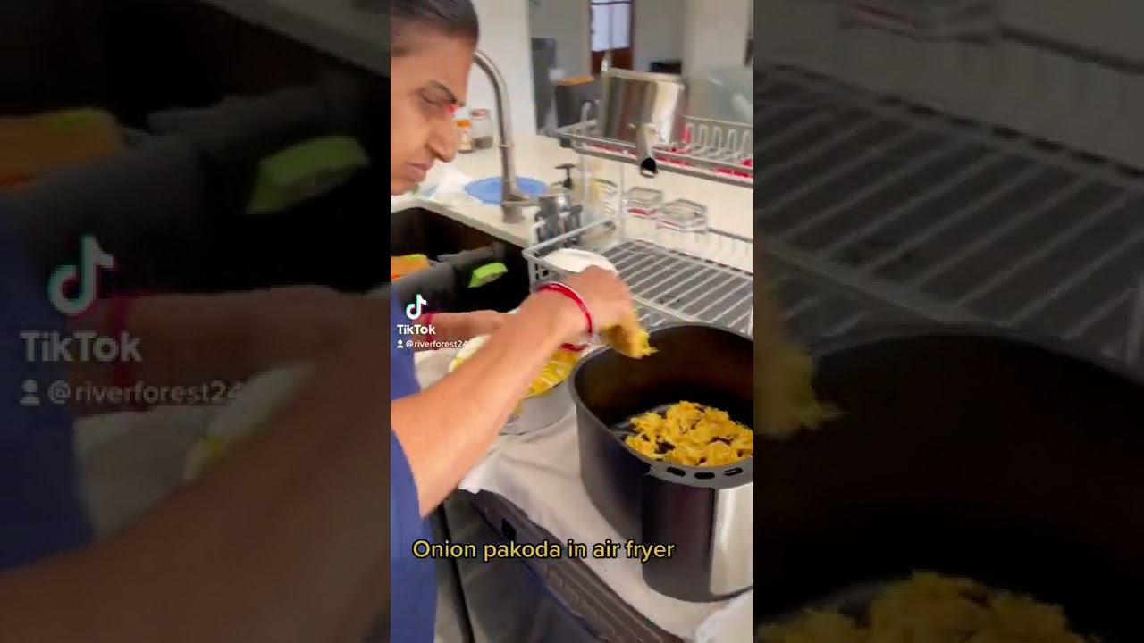 Onion Pakoda without oil (in Air fryer)