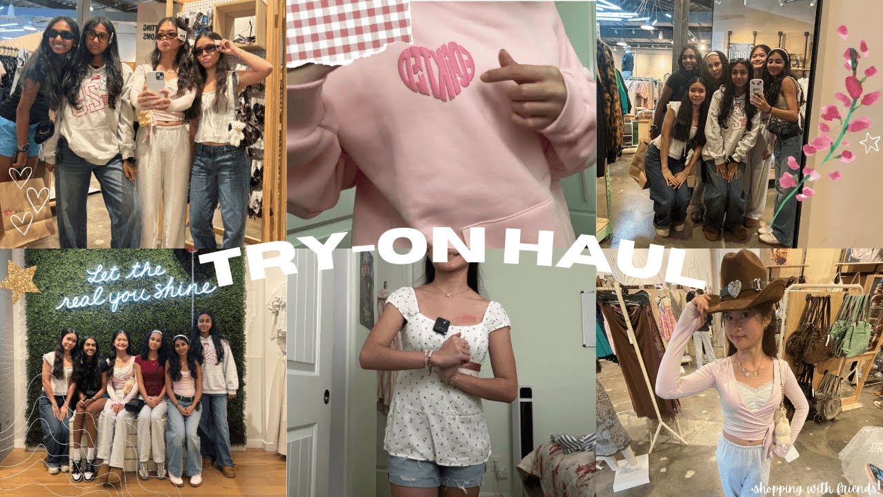 SHOPPING + TRY-ON HAUL || ft. Hollister & Edikted!