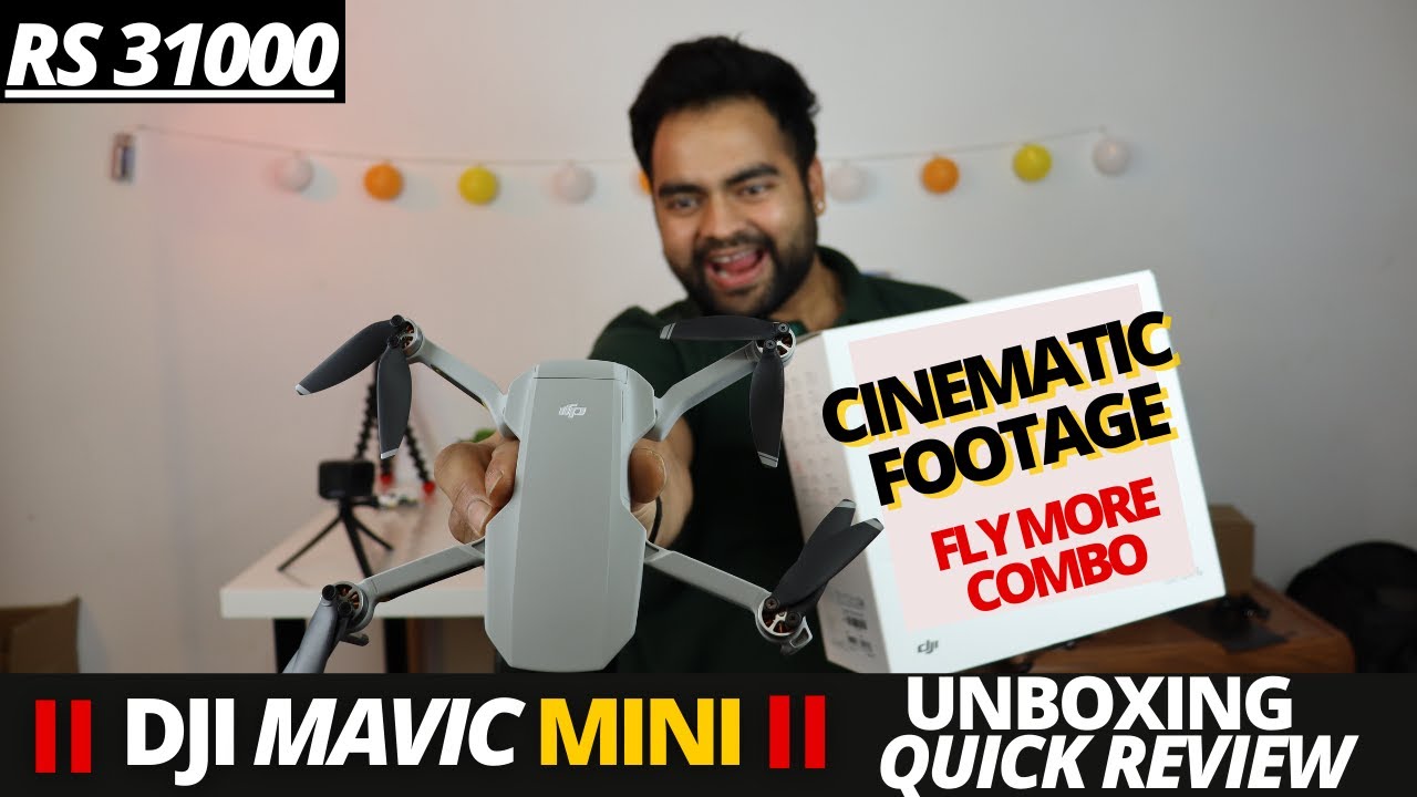 Dji mavic mini fly more combo unboxing, cinematic video,  mini review, dji mini cheap only Rs31000