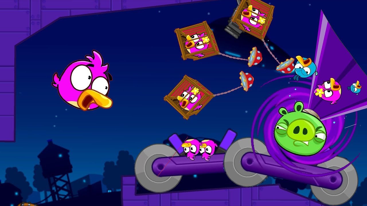 Angry Birds Collection Hacked 4 - RESCUE BIRDS THAT SUCKED INTO BLACK HOLE PIGS!
