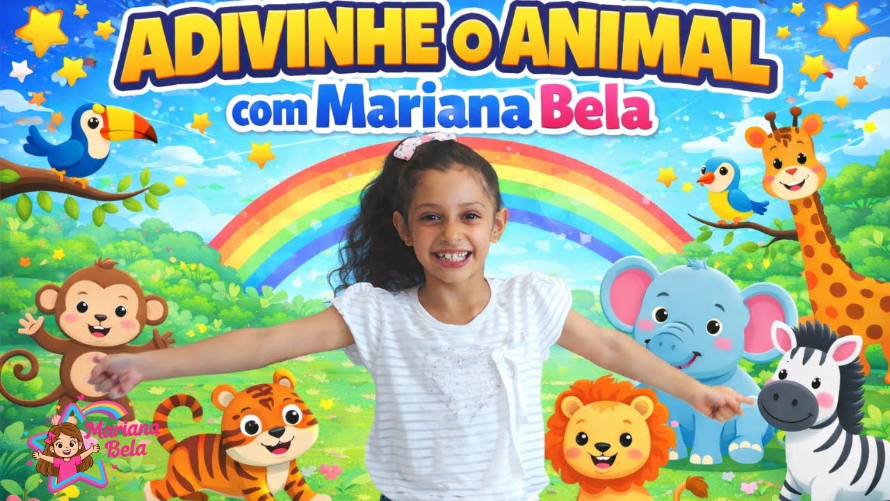 Aprenda Brincando com Mariana Bela 🐾 | Desafio: Adivinhe o Animal em 20 Perguntas 🐶🦁(Quiz Infantil)