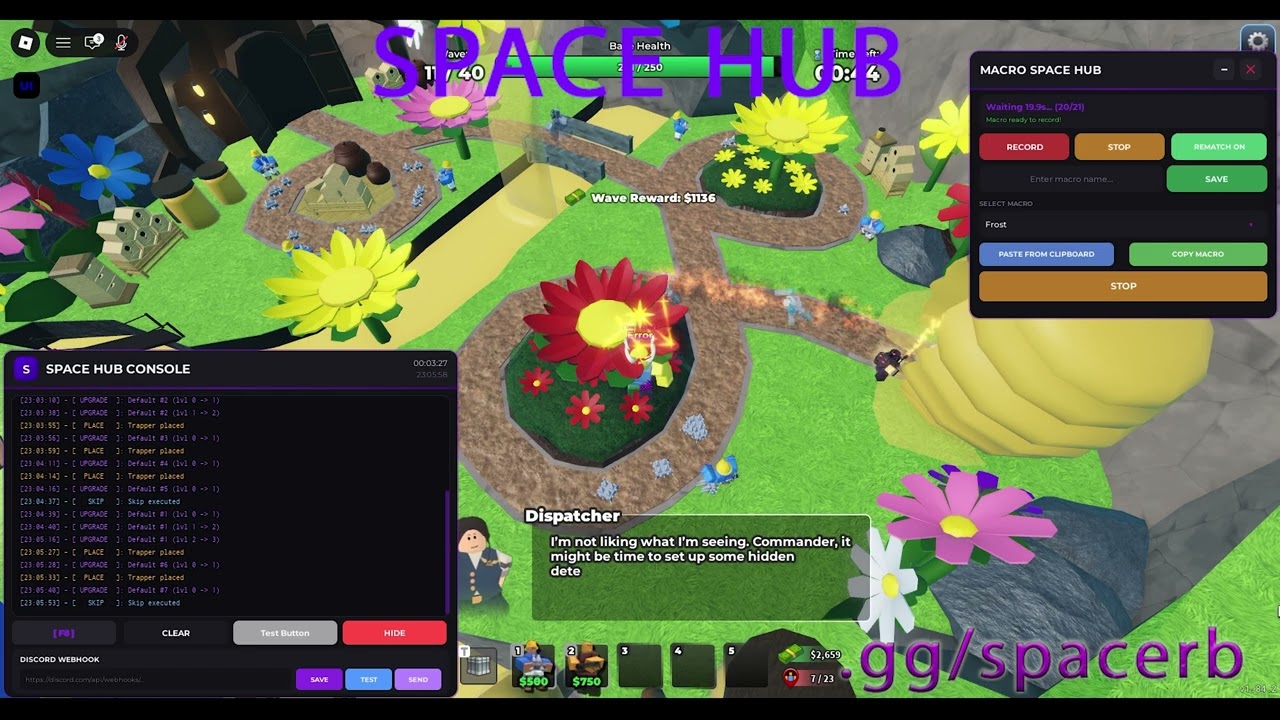Space Hub | Macro Recorder Premium | Tower Defense Simulator