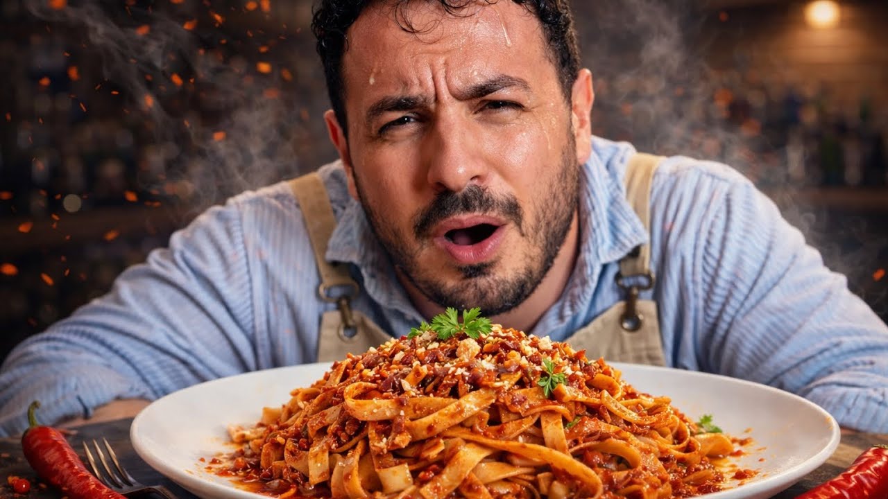 Hazır Makarnayı Çöpe At! 🍝🌶️ İtalyan Usulü Taze Makarna & Acı Sos