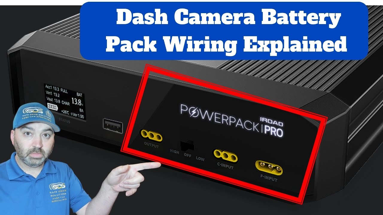 IROAD Powerpack Pro 12 battery pack to a dashcam | Wiring Explained