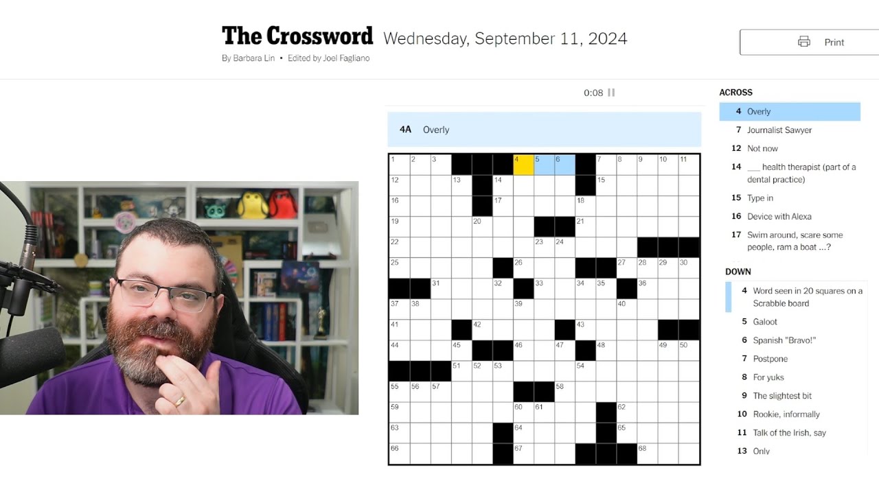 Learning Crossword Week 19 | NYT Crossword Wednesday Sept 11th, 2024