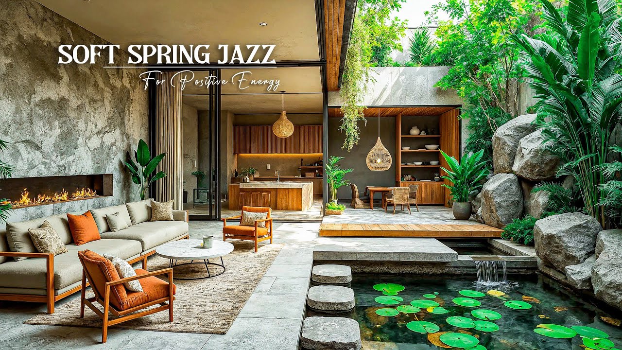 Soft Spring Jazz Music for Positive Energy – Cozy Jazz & Nature Ambience for Focus and Work