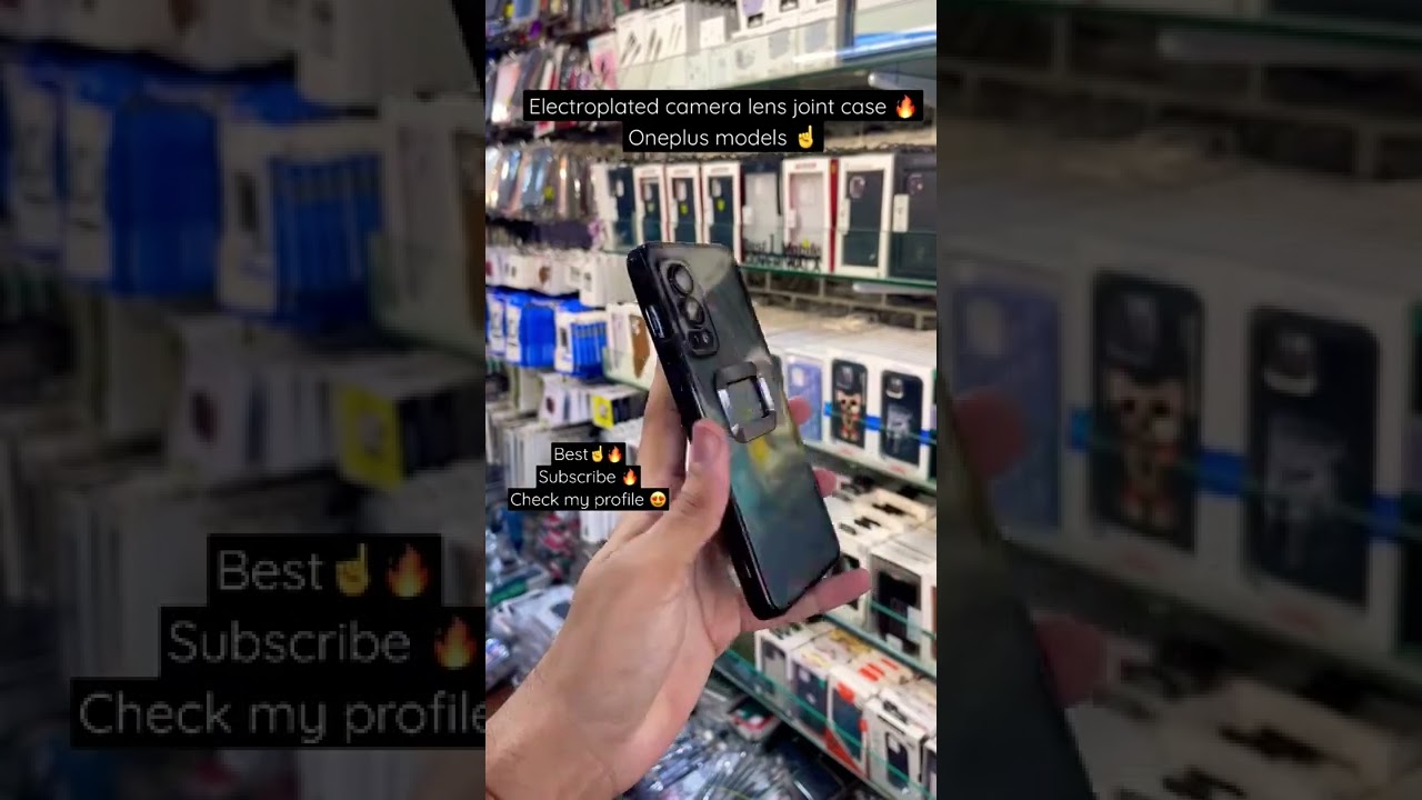 Best Looking with camera lens jointed crystal transparent case for oneplus models🔥 