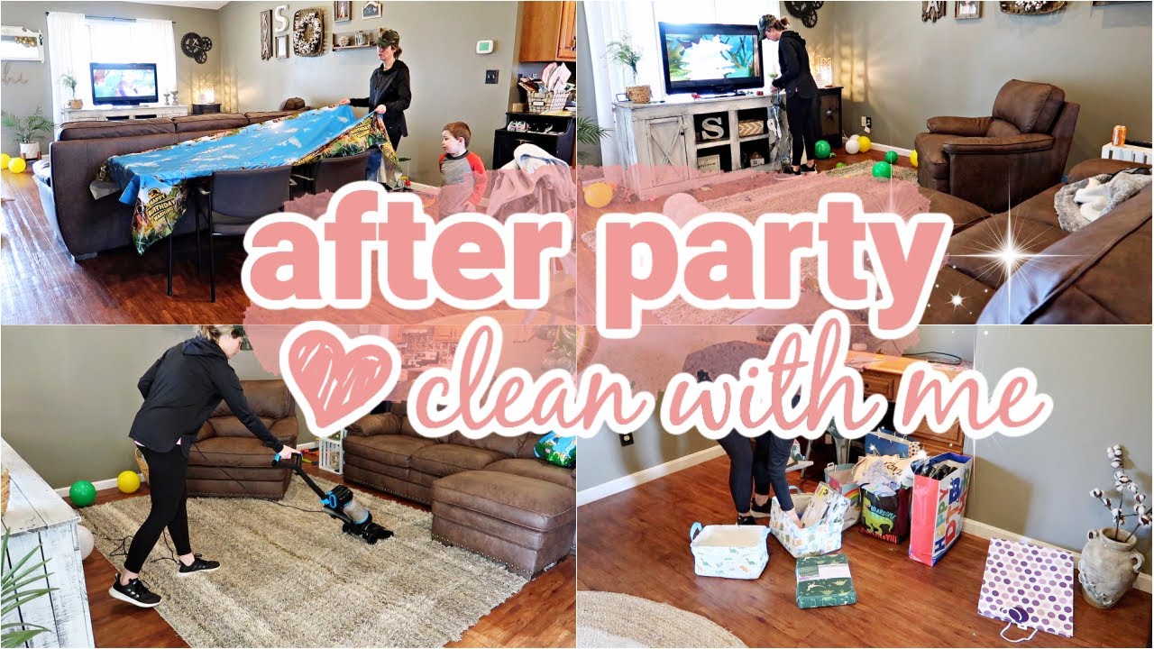 AFTER PARTY CLEAN WITH ME | CLEANING MOTIVATION | AFTER PARTY SPEED CLEAN | BRIANA STEVENSON