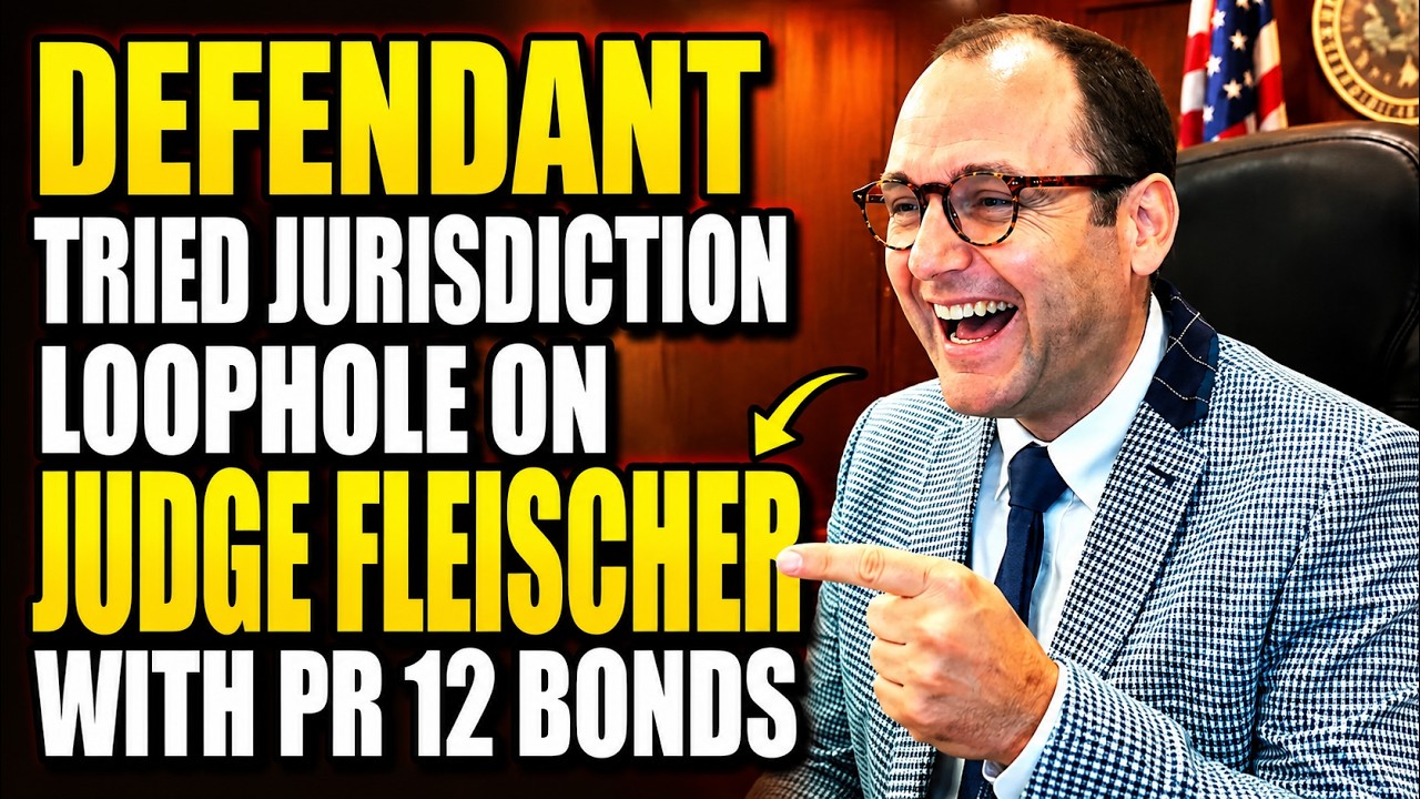 Defendant Thinks He Found a Loophole in Jurisdiction &mdash; Judge Fleischer Proves Him Wrong