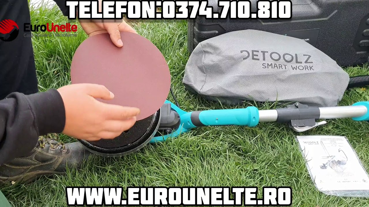 SLEFUITOR PEREȚI DETOOLZ C206 CU ASPIRATOR SI LED