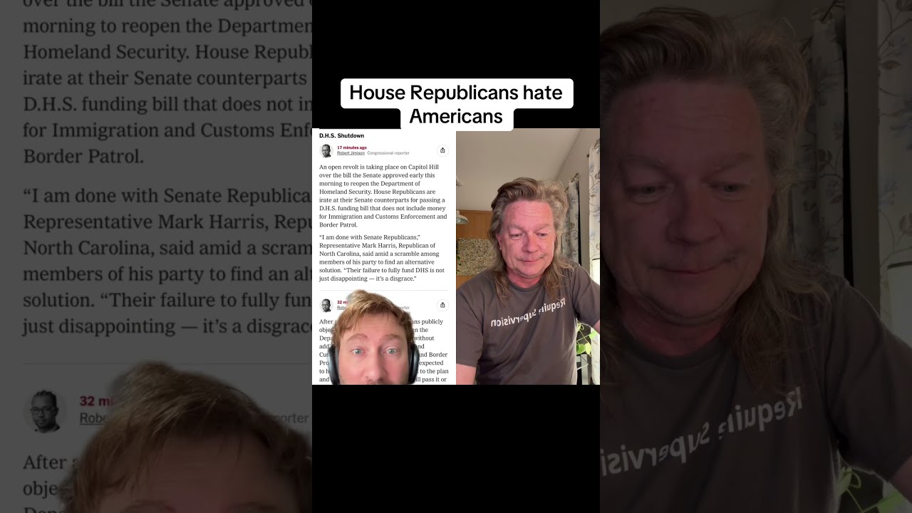 House Republicans hate Americans #duet #TSA #funding #republicans #house #DHS #fail #maga #trump