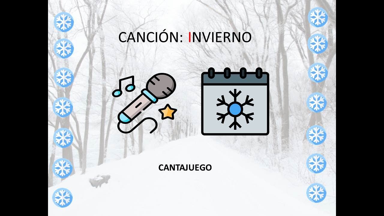 Canción  Cantajuego: Invierno (con pictogramas).
