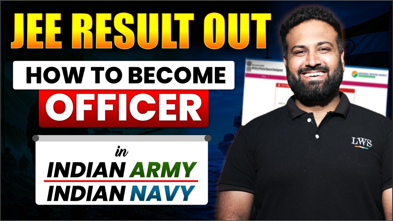 JEE Result Out 2026 🔥  How to Become Officer in Indian Army after JEE  | Learn With Sumit