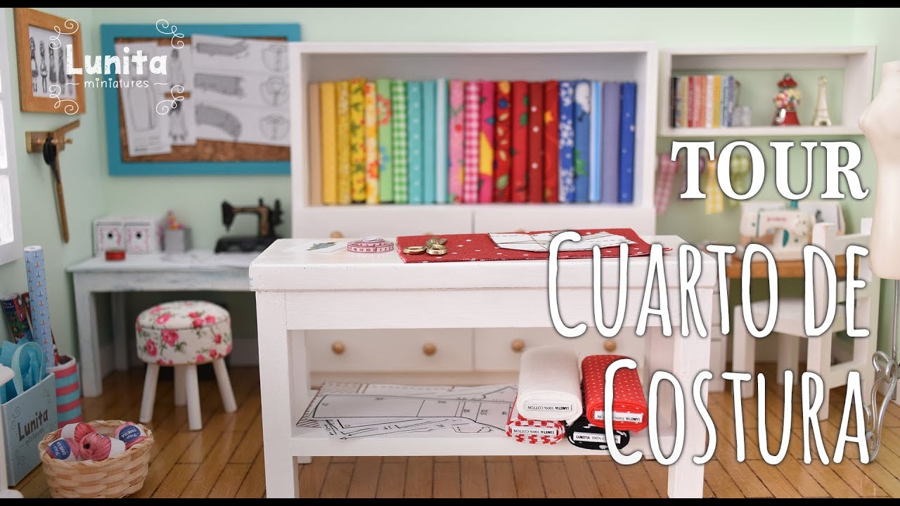 Cuarto de costura escala 1:12 | Lunita Miniatures