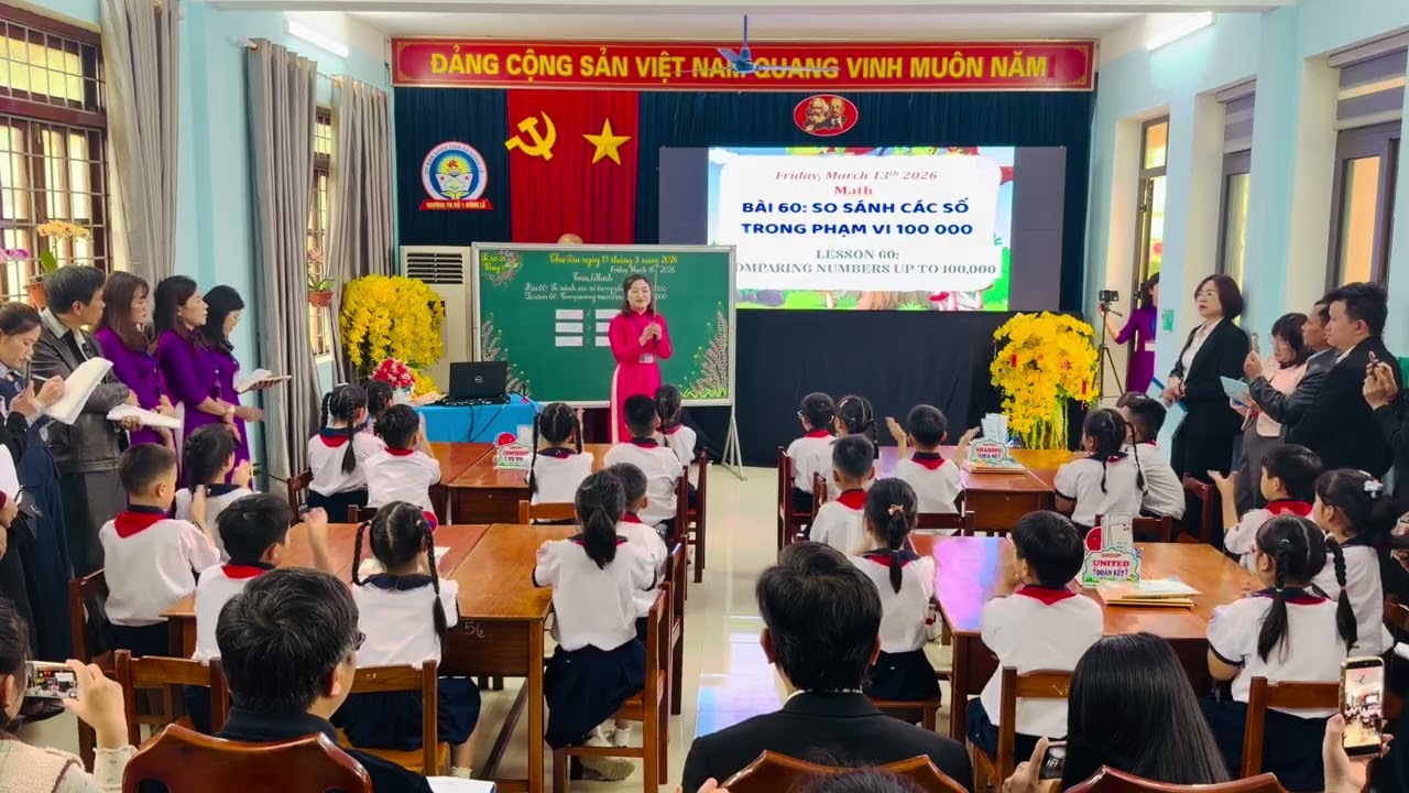 Chuyên đề cấp tỉnh: DẠY HỌC MÔN TOÁN LỚP 3 BĂNG TIẾNG ANH	Bài 60:So sánh các số trong phạm vi 100000
