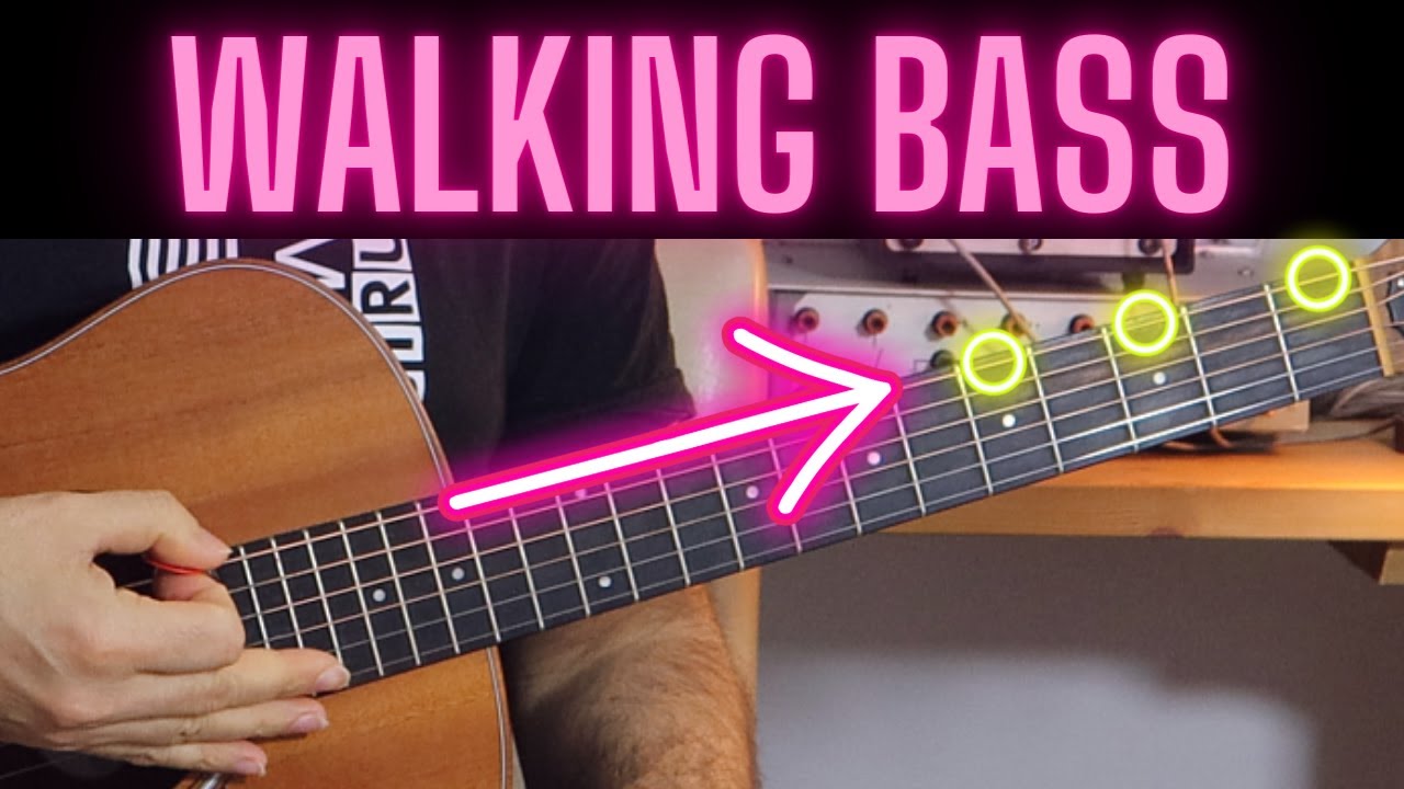 Come Suonare il Giro di Do in ''walking bass'' - Chitarra Jazz per principianti