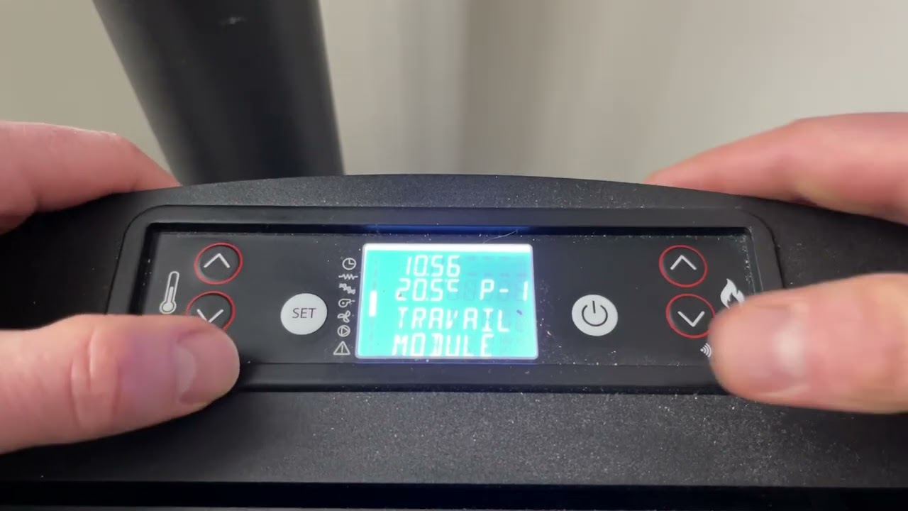 Comment effacer le message service sur un poêle à granulés Tepor ( remise à 0 compteur partiel )