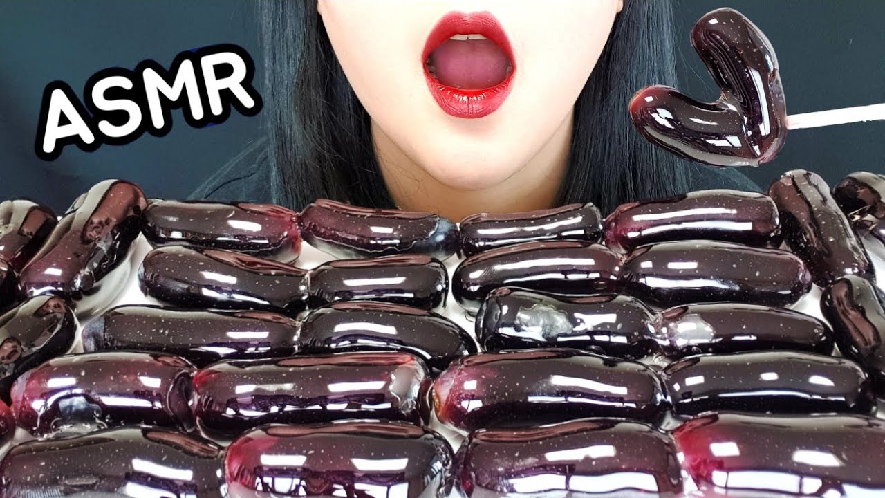 ASMR 포도야? 블랙사파이어포도 탕후루! フルーツ飴,Black Sapphire grapes tanghulu mukbang,candied fruit.