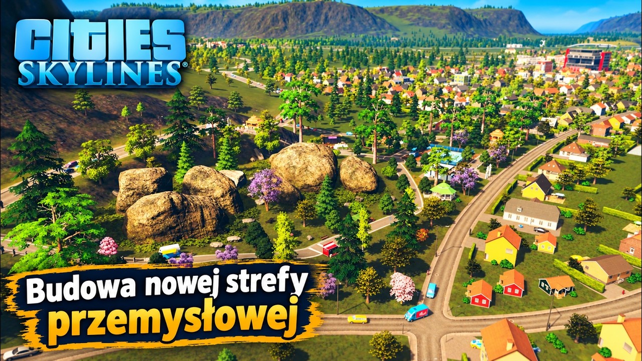 Nocna budowa nowej strefy przemysłowej w Mehowicach - Cities Skylines