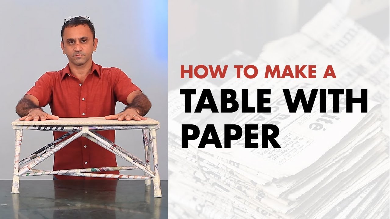 How to make a Table with Paper | dArtofScience