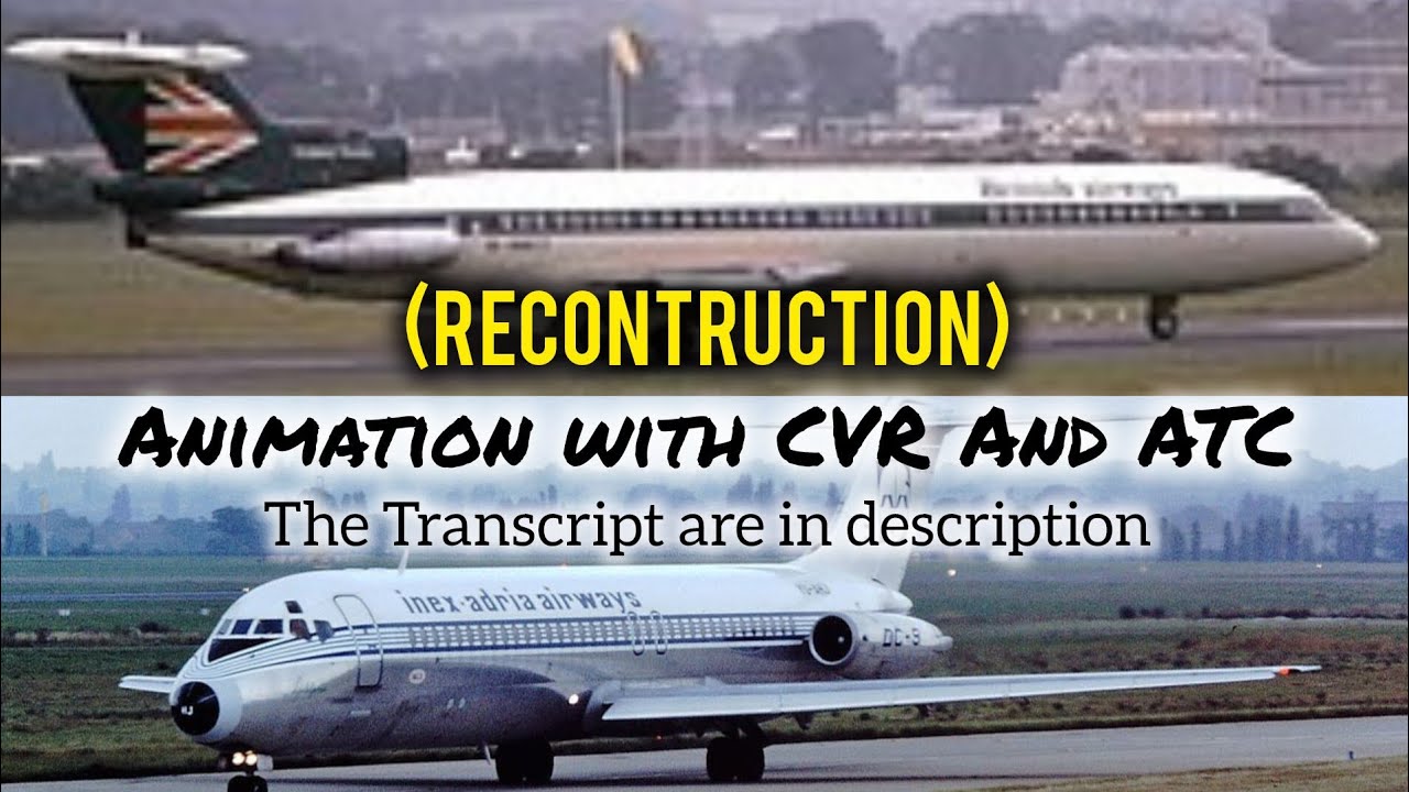 1976 Zagreb Mid-Air Collision || Animation with CVR & ATC Recording. (Subtitles/CC On)