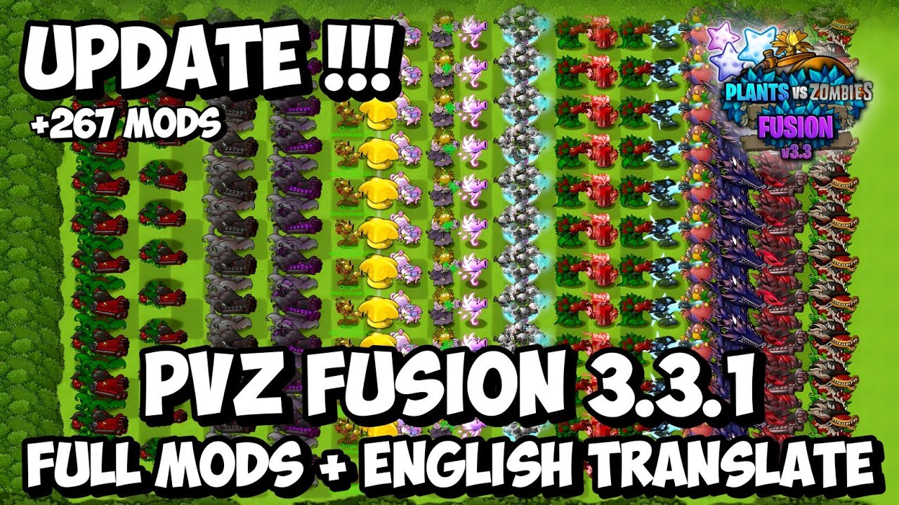 UPDATE!!! PVZ FUSION 3.3.1 FULL MODS ADD-ON + ENGLISH TRANSLATE - Plants Vs Zombies Fusion