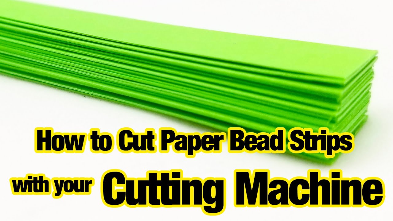 Cutting Paper Bead Strips with a Cutting Machine