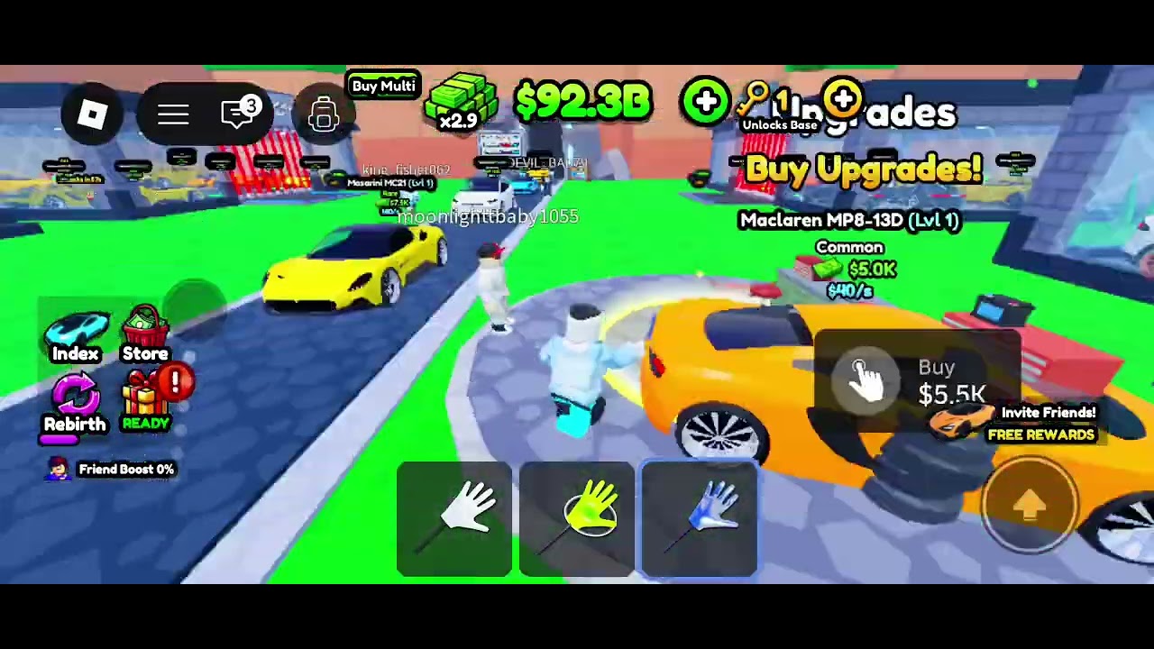 I got 8 secret supercar in Roblox and sell all godly supercar l got loss 1,00,000📉📉 because car sell