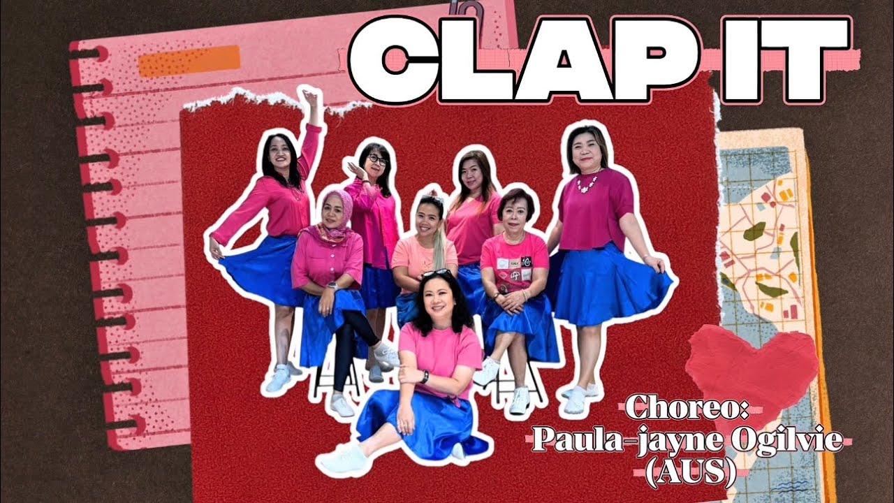 CLAP IT Linedance choreographer PaulaJayne Ogilvie demo by Lovely Ladies LD