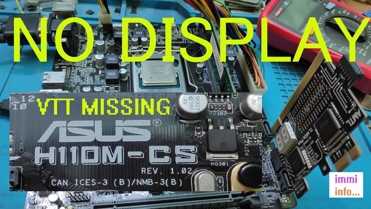 ASUS H110M CS NO DISPLAY PROBLEM PART 2 | asus h110m cs no display problem fix