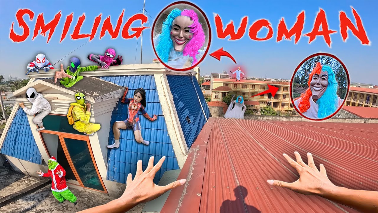 7 SPIDERMAN Vs SMILING WOMAN REAL LIFE ESCAPE 279.0 (Horror Parkour Pov Short) | Epic POV
