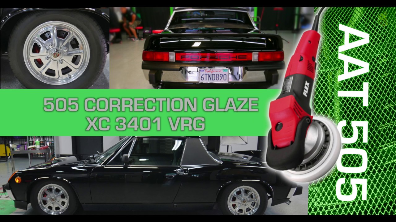 Forced Rotation Flex Polisher on black car 914 Porsche 3D products car wash