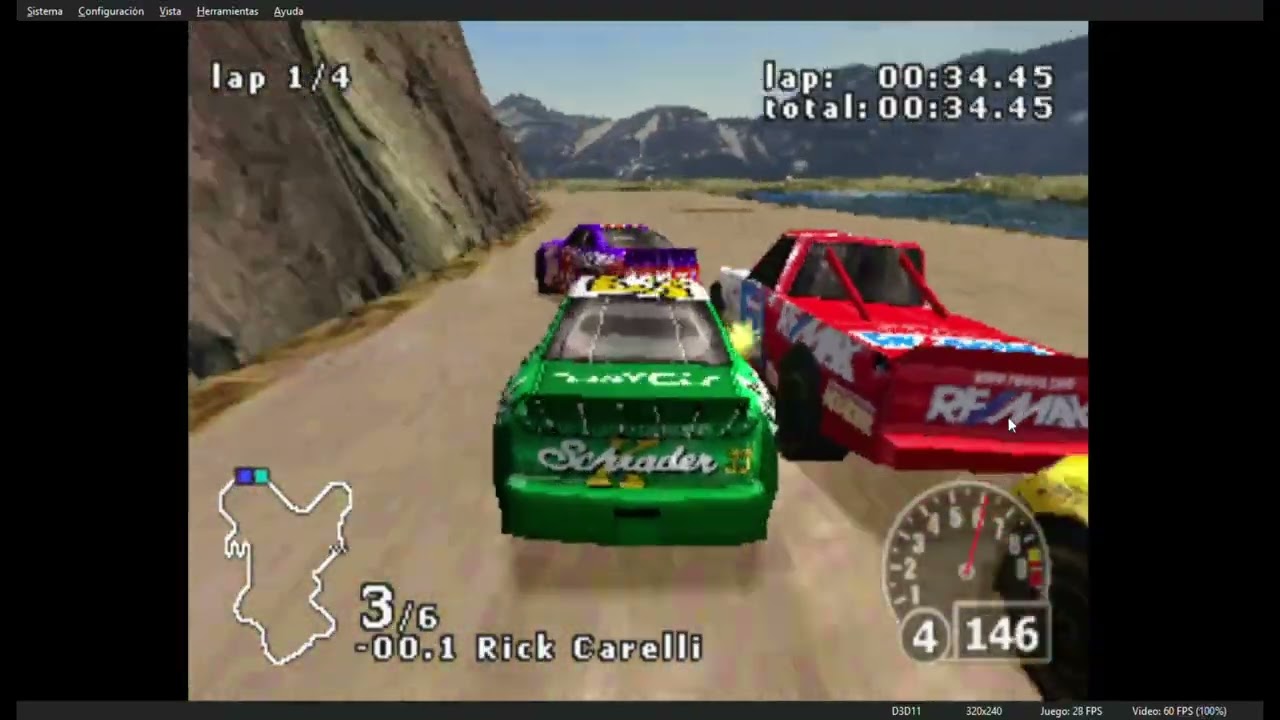 Gameplay de Nascar Rumble