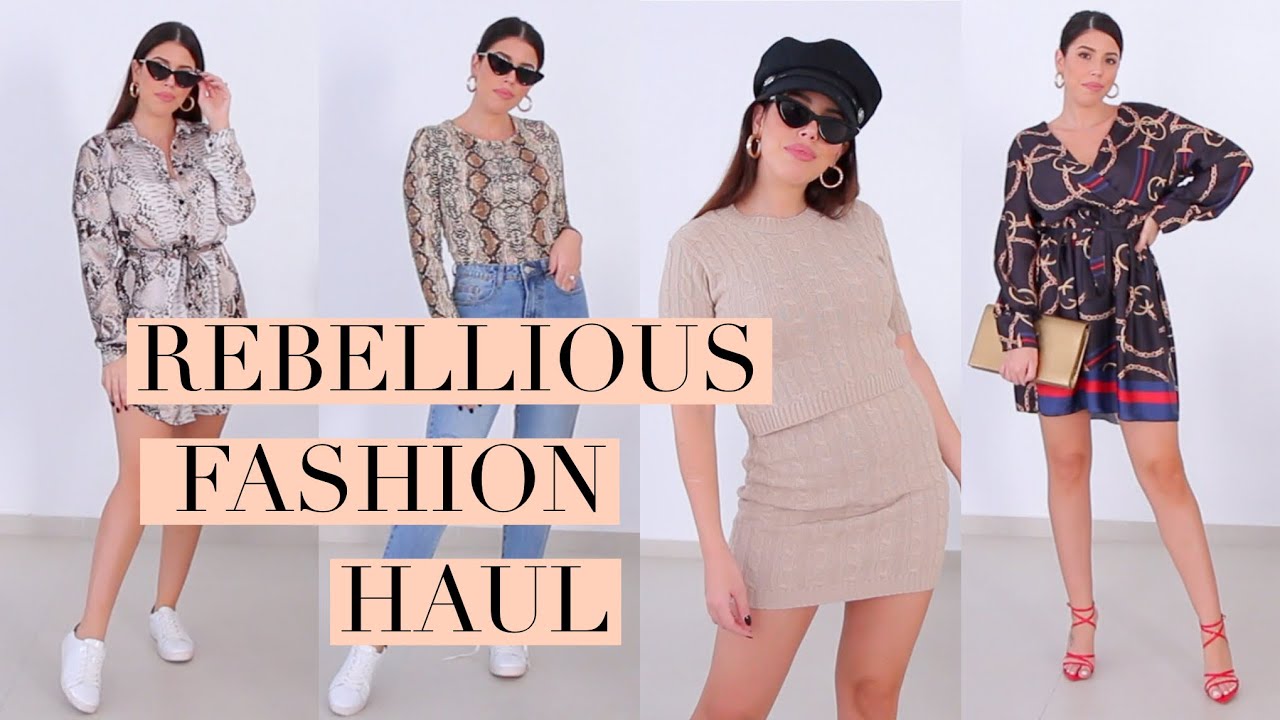 REBELLIOUS FASHION TRY ON HAUL!