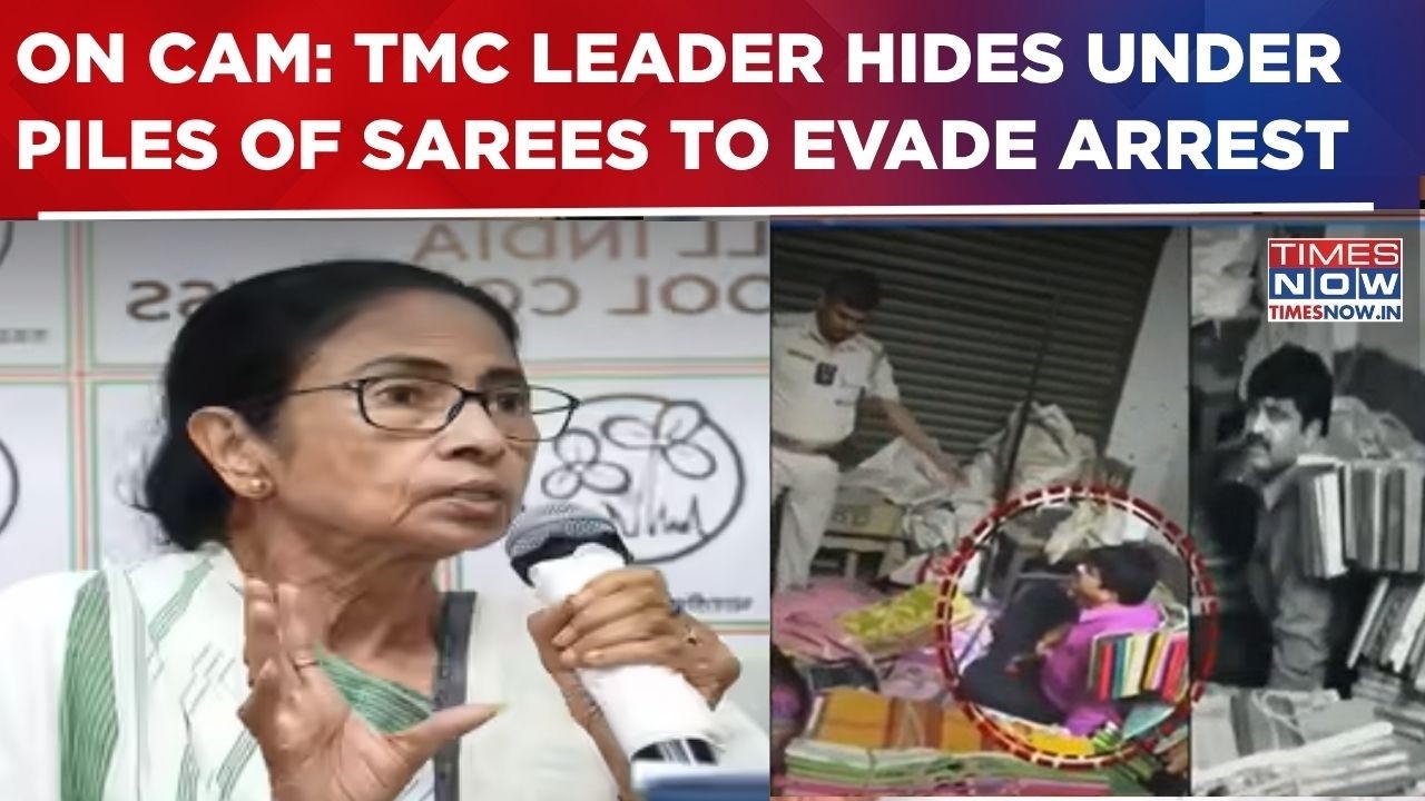 Cut-Money Accused TMC Leader's 'Saree-Pile' Hideout Busted By Police; Video Goes Viral | WATCH